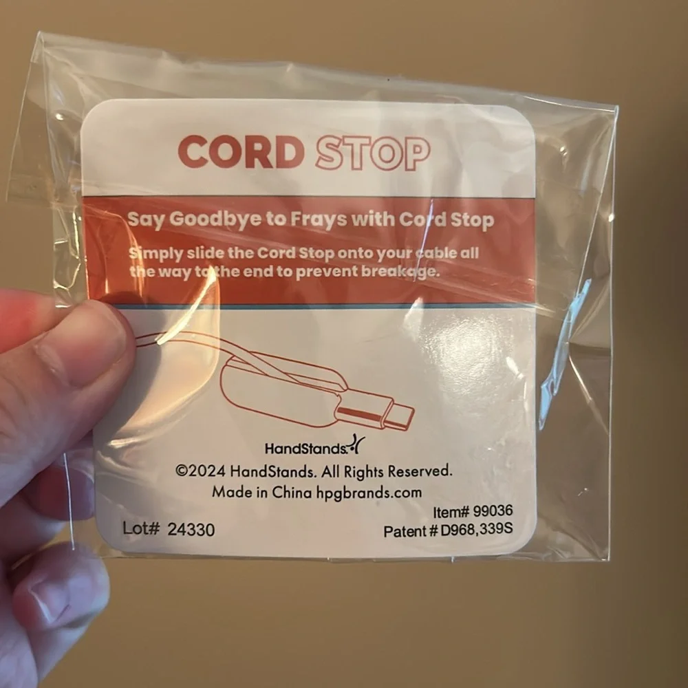Cord stop by Handstands
